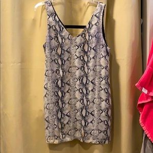 Sequined Snake skin shift dress. Size M
